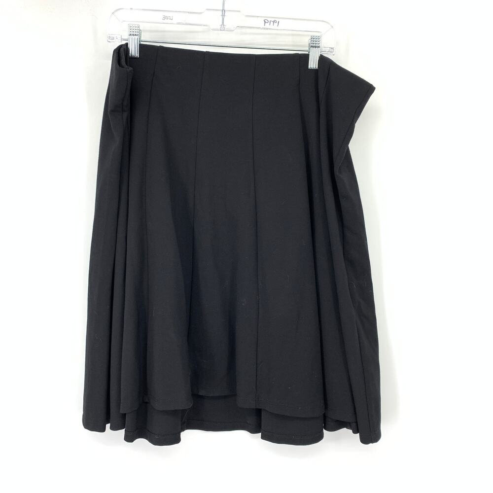 Torrid Ponte Skater Skirt Womens Size 2X Black Mini Pull On Elastic Waistband